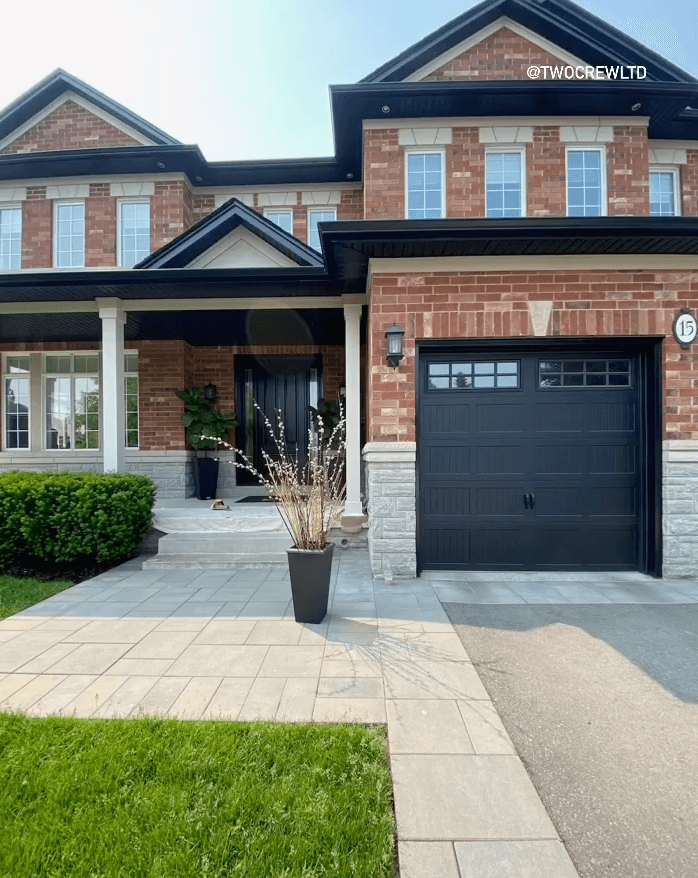 Recently renovated GTA home exterior by Two Crew LTD.