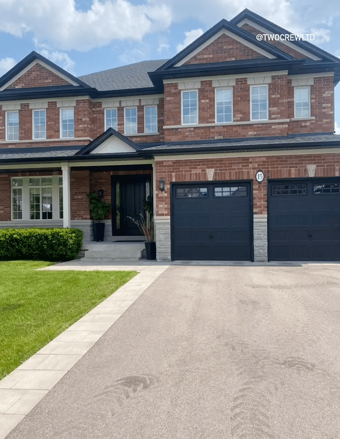 Two-storey GTA home with fresh exterior finishes